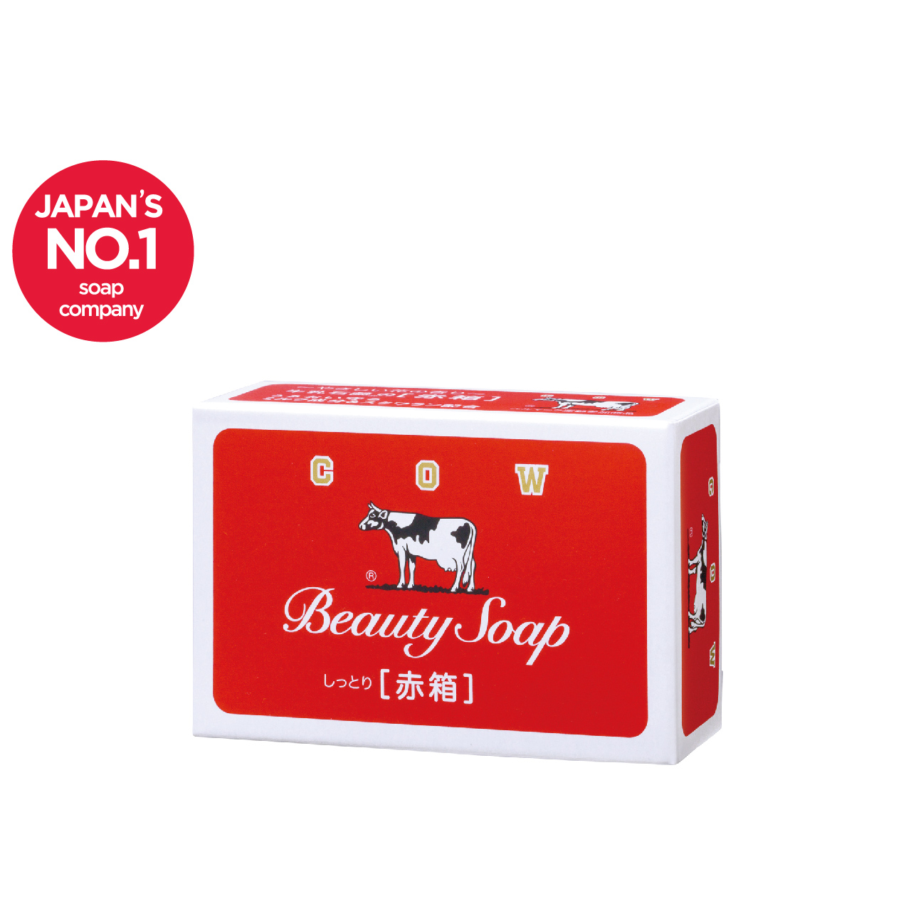 Beauty Soap Red Box 1 Piece x 90 g Cow Style Indonesia COW BRAND